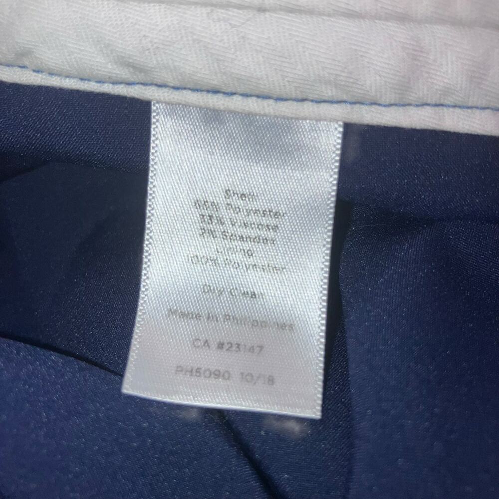 Talbots Light Blue Sharkskin Straight-leg Suit Pants- size 14P - Picture 6 of 13